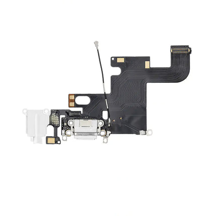 For iPhone 6 | Charge Port Flex Cable/Earphone Flex Cable | White(Aftermarket)