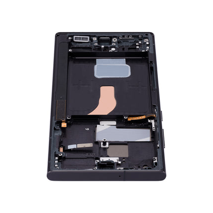 For Samsung Galaxy S22 Ultra 5G U edition 5G / OLED assembly With frame / black  (Refurbished)(SKU:1502305)