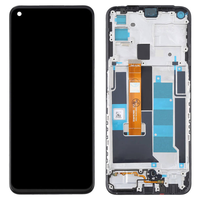 For Realme Realme 7 5G LCD Assembly With Frame | Black(Refurbished)