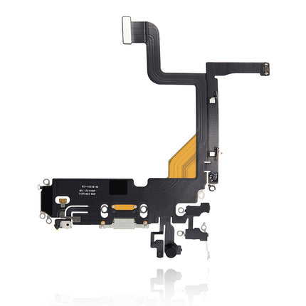 For iPhone 13 pro Charge Port Flex Cable Silver (Aftermarket Plus)(SKU:1499656)