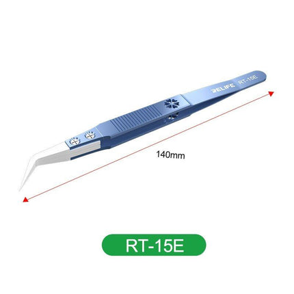Relife RT-15E Anti-Static Resistant Ceramic Precision Fly Leads Tweezers***DE Warehouse***(SKU:1531008)