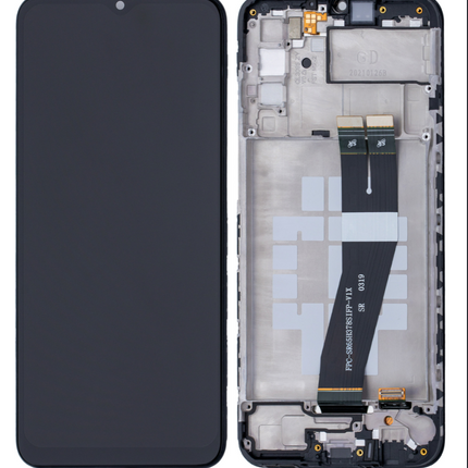 For Samsung Galaxy A02s/A025F/A01F | LCD Assembly with Frame (Small Glass Version)159mm | Black(Refurbished)