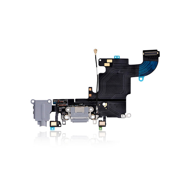 For iPhone 6s | Charge Port Flex Cable/Earphone Flex Cable | Gray(Premium OEM)