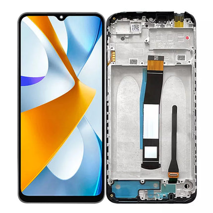 For Xiaomi Poco C40 | LCD Assembly With Frame | Black (Premium OEM)