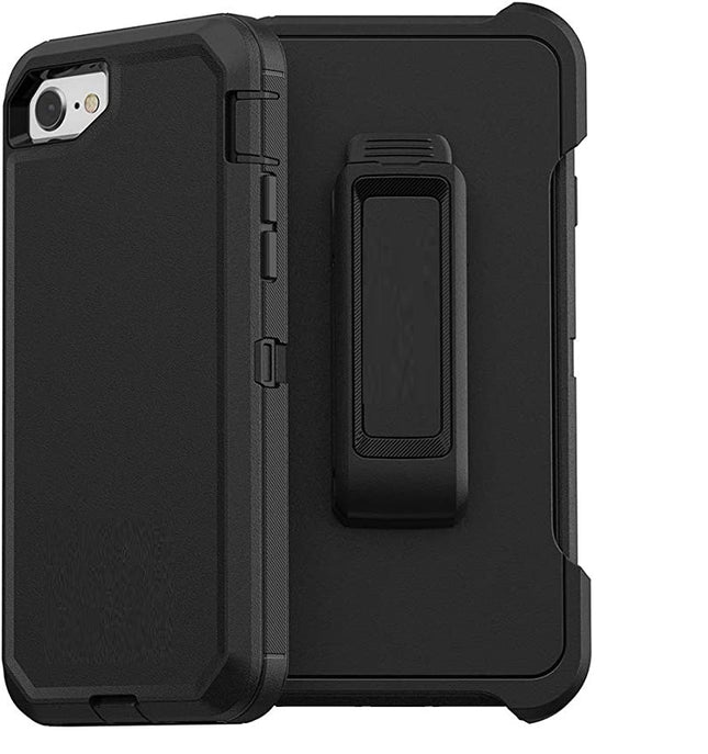 For iPhone SE(2020) no logo phone case|Black