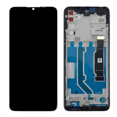For TCL 20 SE / T671 / T761 | LCD Assembly With Frame | Black (Refurbished)