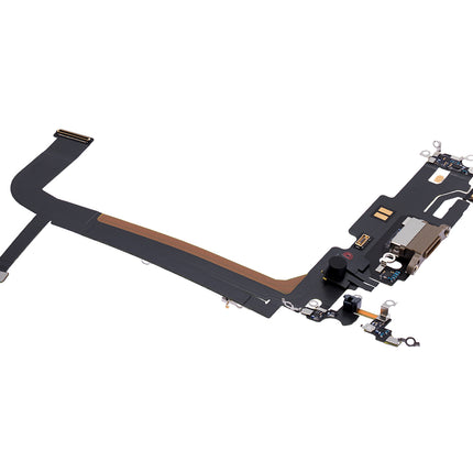 For iPhone 13 pro max Charge Port Flex Cabe Gold(Premium OEM)(SKU:1478620)