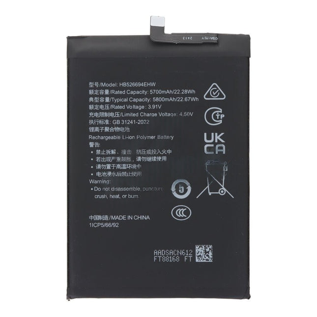 For Honor X50I X50 Battery 5800mAh HB526694EHW (Premium OEM) (SKU:1563802)