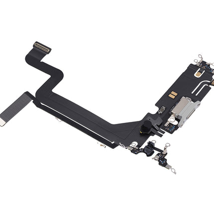 For iPhone 14 pro max Charge Port Flex Cable Silver(Premium OEM)(SKU:1500547)