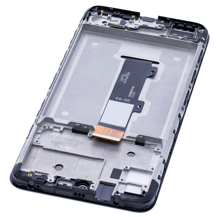 For Motorola E40 LCD Assembly with Frame Black(Refurbished)(SKU:1495269)