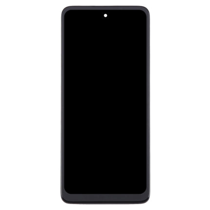 For Motorola E32s LCD Assembly With Frame Black (Refurbished)(SKU:1553642)