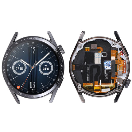 For Huawei Watch GT 3 LCD Assembly With Frame 46mm / Dual-line version| Black (Refurbished)
