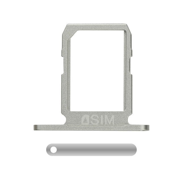 For Samsung Galaxy S6/G920F | Sim Card Tray/Silver | White(Premium OEM)