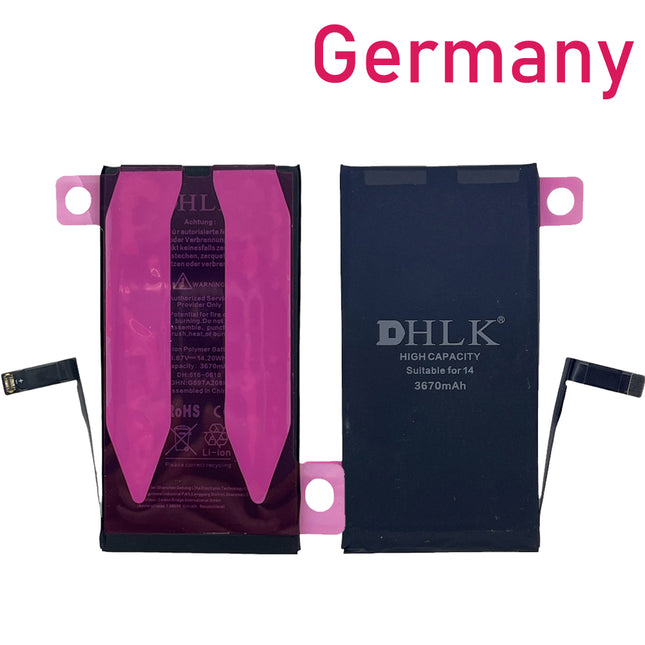 DHLK for iPhone 14 | Battery with sticker High Capacity 3670 mAh ***DE warehouse***