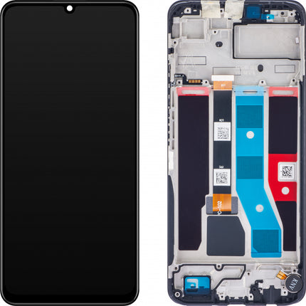 For Realme C51 | LCD Assembly With Frame | Black (Refurbished)