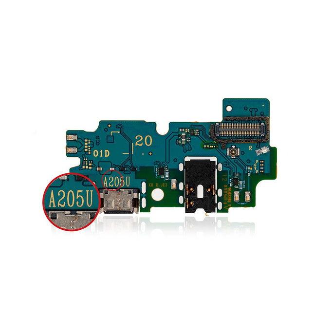 For Samsung Galaxy A20/A205 | Charge Port Flex Cable/Earphone Flex Cable/U | (Premium OEM)