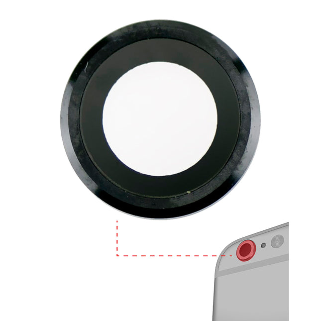 For iPhone 6 Plus/6S Plus | Camera Lens With Frame/Sticker | Black(Premium OEM)