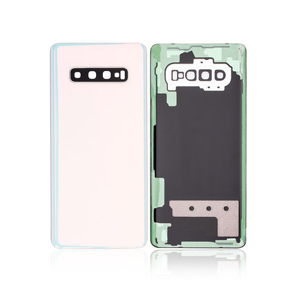 For Samsung Galaxy S10+/G975 | Back Cover With Camera Cover(No Logo) | White(Aftermarket Plus)
