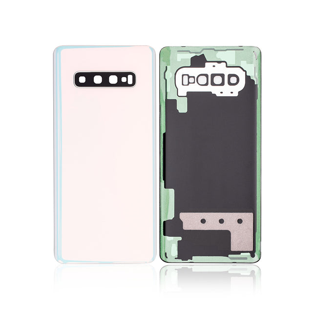 For Samsung Galaxy S10+/G975 | Back Cover With Camera Cover(No Logo) | White(Aftermarket Plus)
