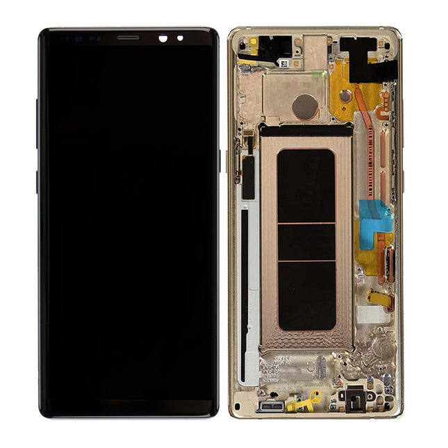 For Samsung Galaxy Note 8/N950 | LCD Assembly With Frame | Gold(Refurbished)