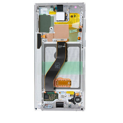 For Samsung Galaxy Note 10/N970F OLED assembly With Frame White(Refurbished)(SKU:1475019)