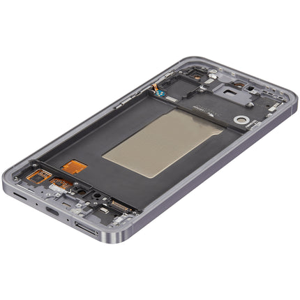 For Samsung Galaxy A56 5G OLED assembly with Frame Black (Aftermarket Plus)(SKU:1564480)