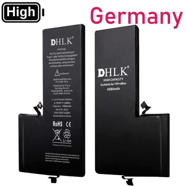 DHLK for iPhone 11 Pro Max | Battery with sticker High Capacity 4500 mAh ***DE warehouse***