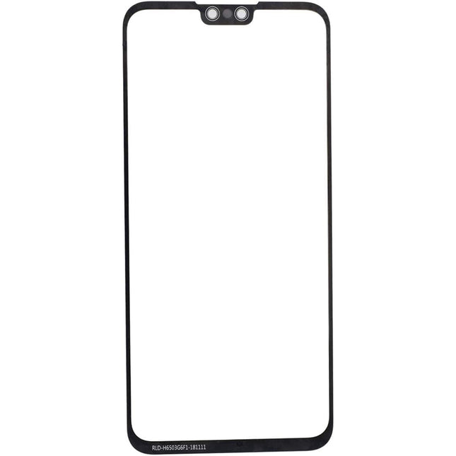 For Huawei Y9 2019 | Front Glass/Lens With OCA | Black(Aftermarket Plus)