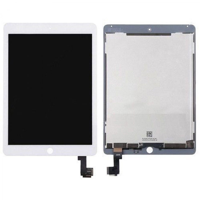 For iPad Air 2/ipad6 air2 | LCD Assembly with sticker/sleep wake sensor flex cable | White(Refurbished)