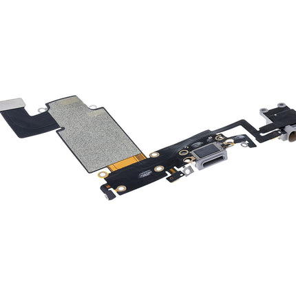 For iPhone 6s Plus Charge Port Flex Cable/Earphone Flex Cable Black(Aftermarket)(SKU:1077502)