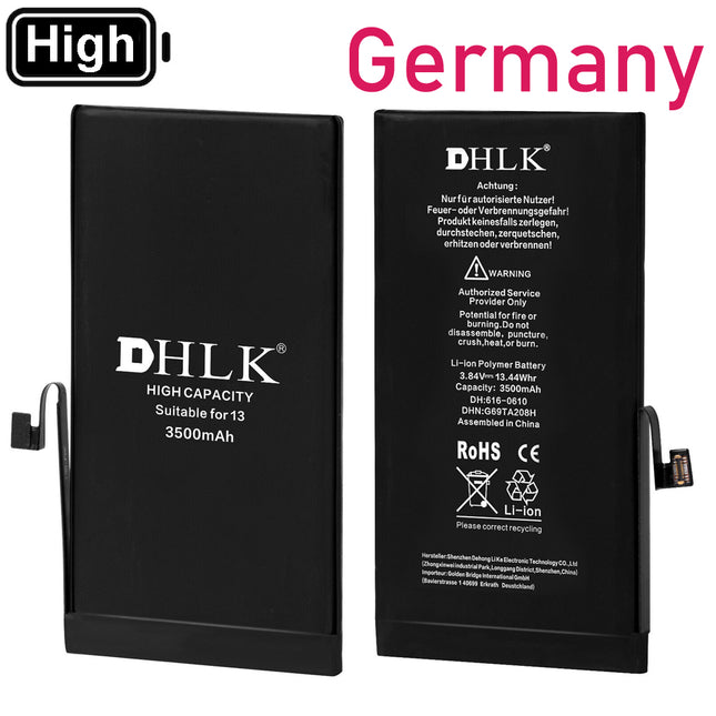 DHLK for iPhone 13 | Battery with sticker High Capacity 3500 mAh ***DE warehouse***