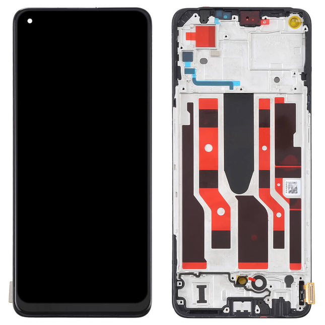 For OPPO A96 5G | LCD Assembly with Frame | Black(Refurbished)