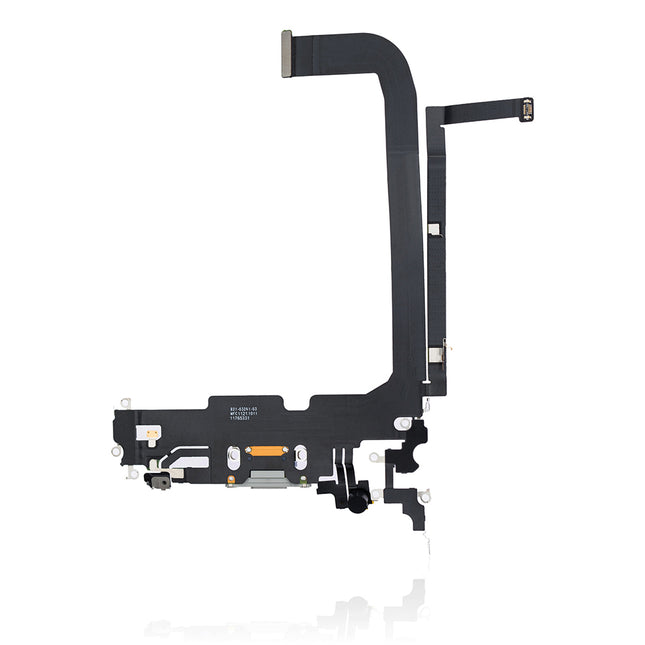 For iPhone 13 pro max Charge Port Flex Cable | Silver (Aftermarket Plus)