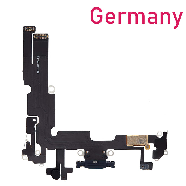 For iPhone 14 Plus Charge Port Flex Cable | Black (Refurbished)***DE Warehouse***