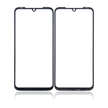 For Motorola G8 Plus Front Glass Lens With OCA Black(Aftermarket Plus)(SKU:1494488)