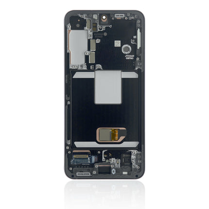 For Samsung Galaxy S22 5G China edition / F version / TS 5G OLED Assembly With frame / black  (Aftermarket Plus)(SKU:1559504)