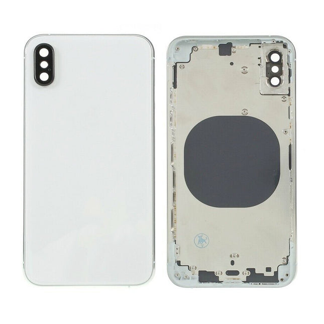 For iPhone Xs | Back Cover Assembly with small parts(No Logo) | White(Aftermarket Plus)
