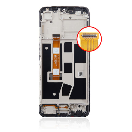 For OPPO A54S LCD Assembly with Frame Black(Refurbished)(SKU:1497145)