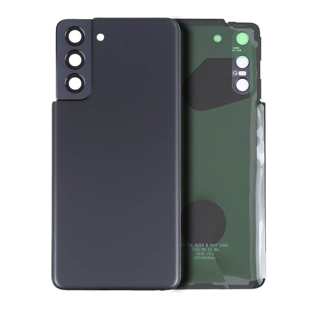 For Samsung Galaxy S21 | Back Cover With Camera Cover(No Logo) | Black(Aftermarket Plus)