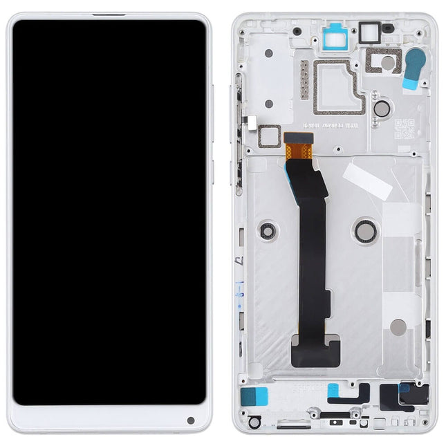 For xiaomi Mix 2S | LCD Assembly With Frame | White(Refurbished)