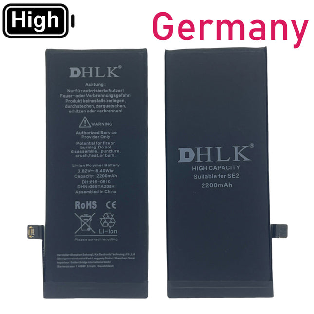 DHLK for iPhone SE 2020 | Battery with sticker High Capacity 2200 mAh ***DE warehouse***