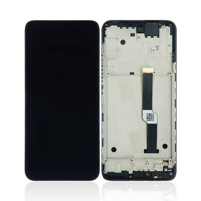 For Motorola One Fusion+ | LCD Assembly with Frame | Black(Refurbished)