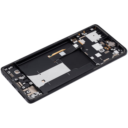 For Motorola Edge 2023 OLED assembly with Frame Black (SKU:1565297)