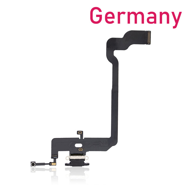 For iPhone Xs Charge Port Flex Cable | Black (Refurbished)***DE Warehouse***