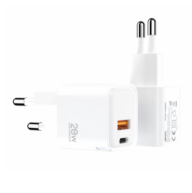 ZeQi ZE-EU022 / 2 in 1 charger / 20W PD Quick Charger / EU Standard
