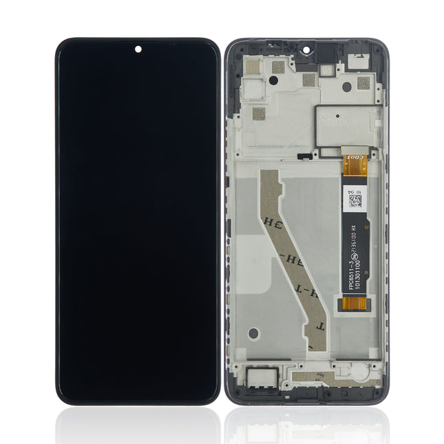 For TCL 20XE | LCD Assembly With Frame | Black(Refurbished)
