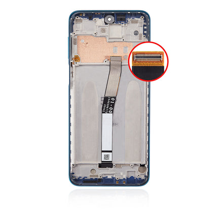 For Xiaomi Redmi Note 9 Pro/Redmi Note 9S LCD Assembly With Frame Blue(Refurbished)(SKU:1358940)