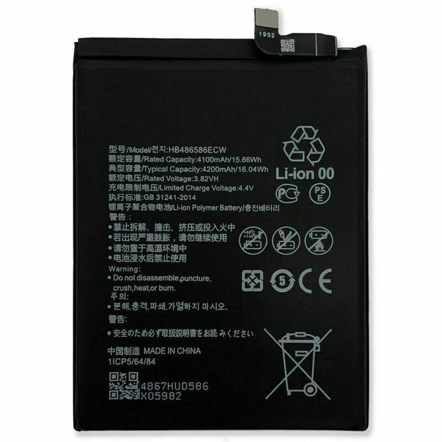 For Huawei Mate 30 /V30/MT30 /Nova 6 5G Battery  | Code : HB486586ECW