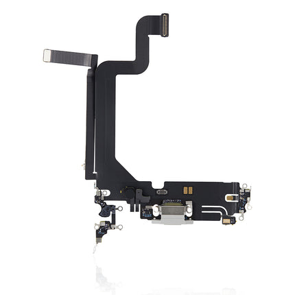 For iPhone 14 pro max | Charge Port Flex Cable | Silver(Premium OEM)