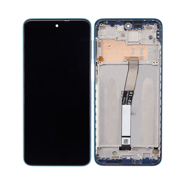 For Xiaomi Redmi Note 9 Pro/Redmi Note 9S | LCD Assembly With Frame | Blue(Refurbished)